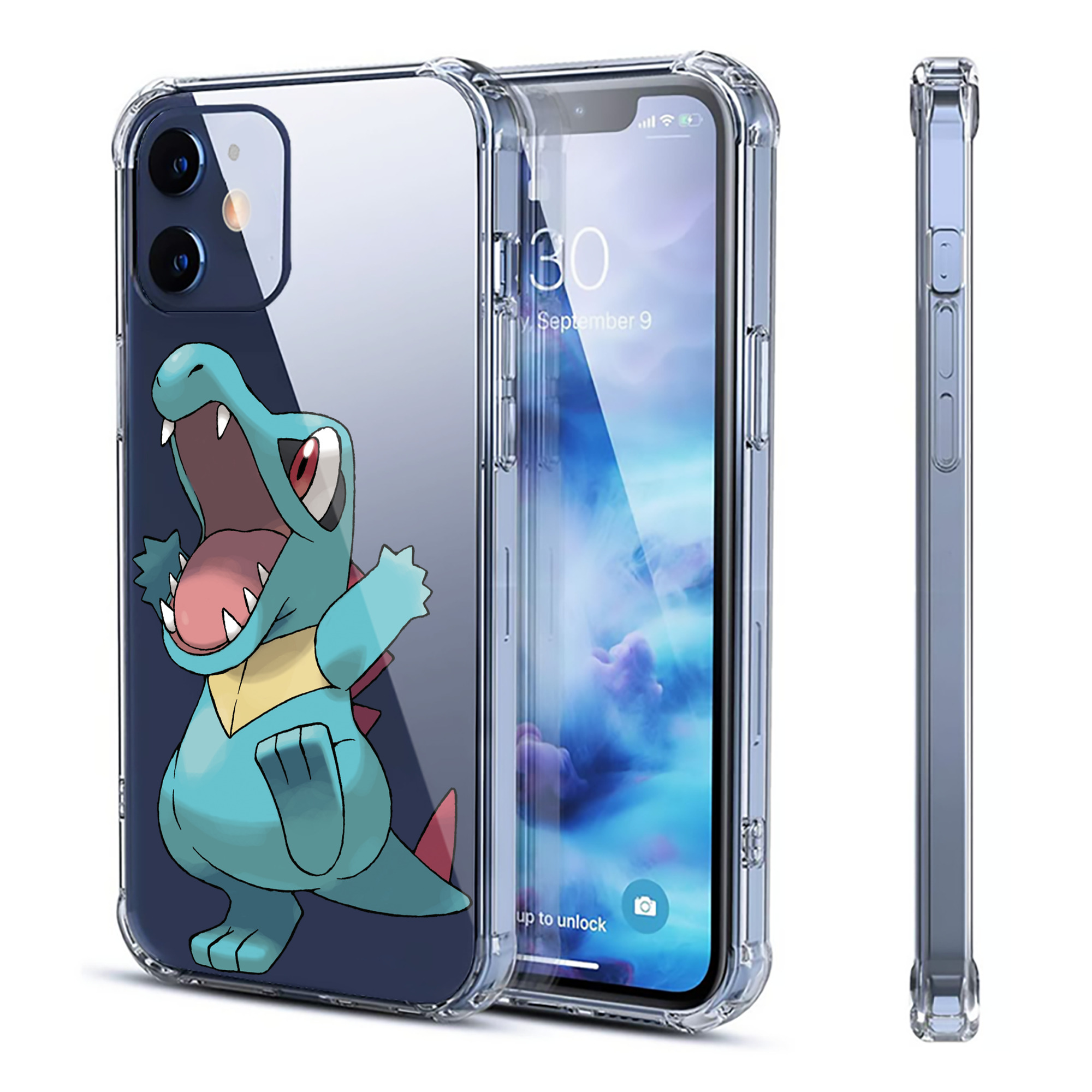 （画像用） ポケットモンスター Pokémon 【iPhone 12シリーズ対応】透明スマホケース（クリアソフトケース）